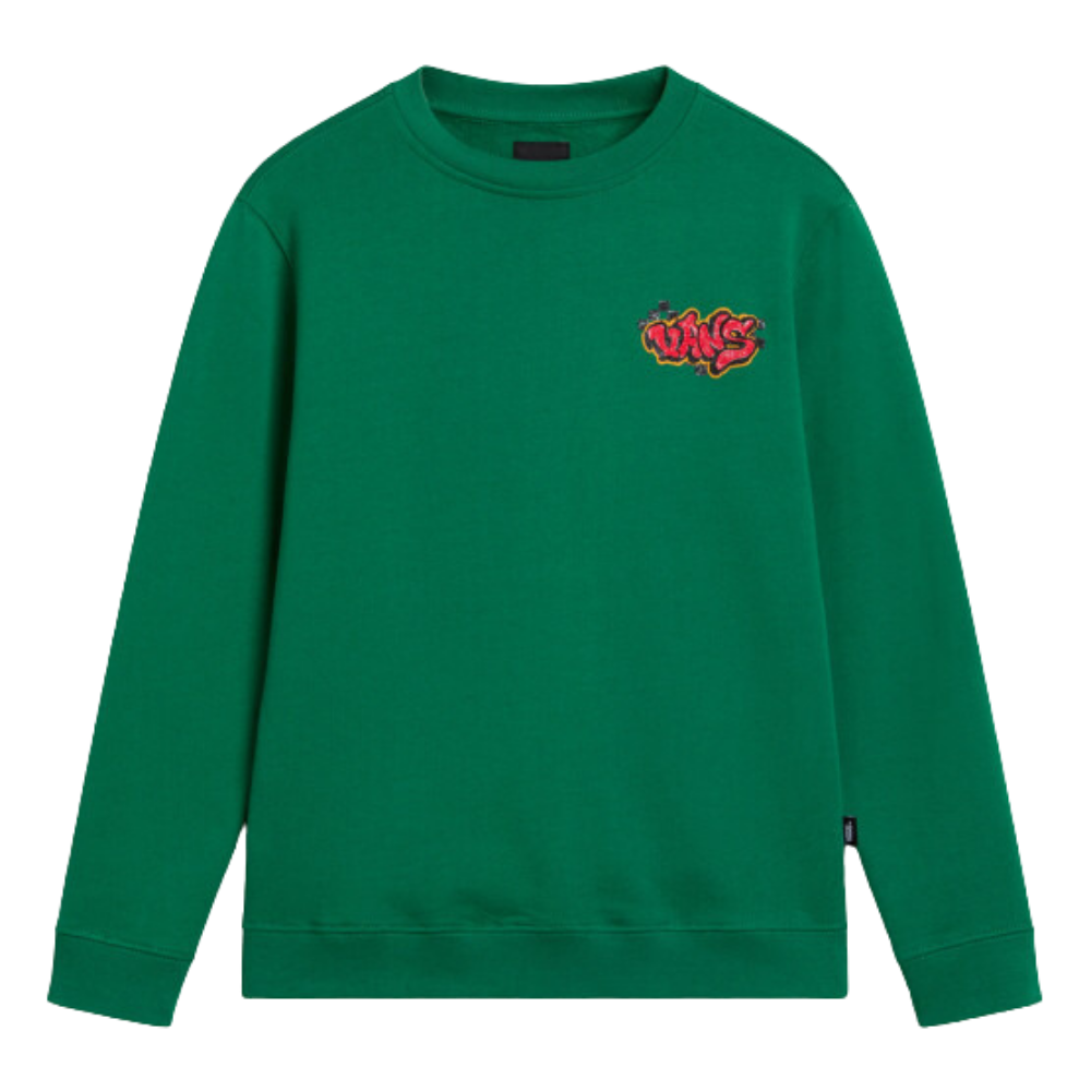 Vans Kids Tagged Crew Sweater Verdant Green Stoked Boardshop