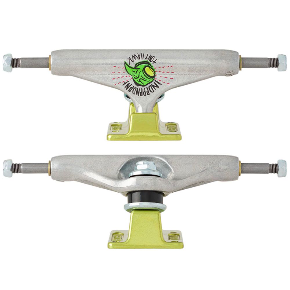 Independent Stage 11 Tonny Hawk Forged Hollow 139 Silver/Green Skateboard  trucks – Stoked Boardshop