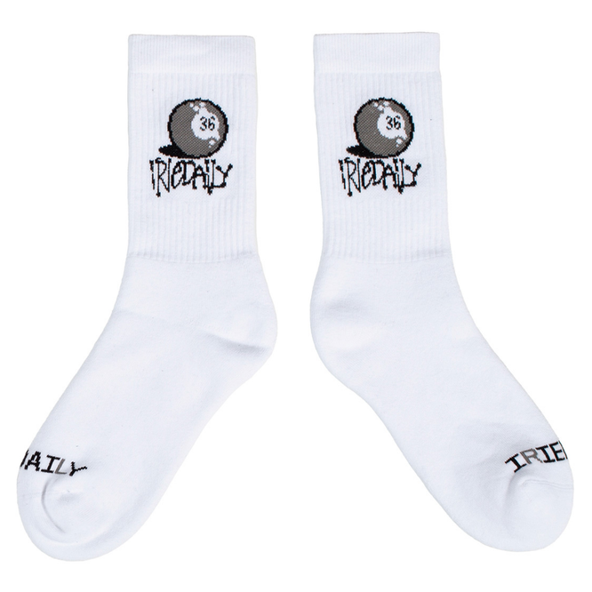 36 Ball Sock White