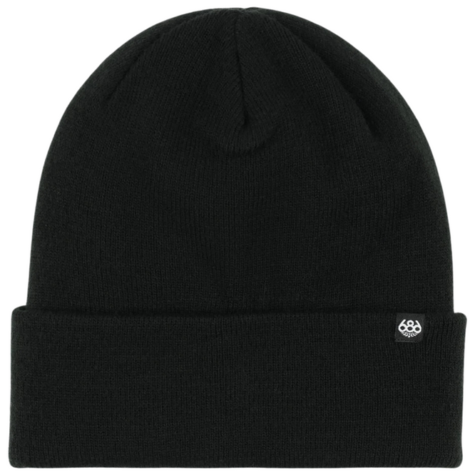 Standard Roll Up Beanie Black