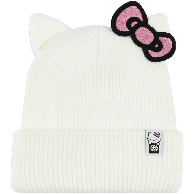 Bonnet tricoté Hello Kitty Womens blanc