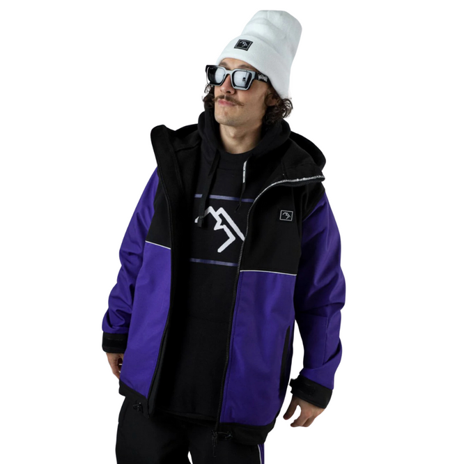 Access Full Zip Jacket Maxim Violet and Black