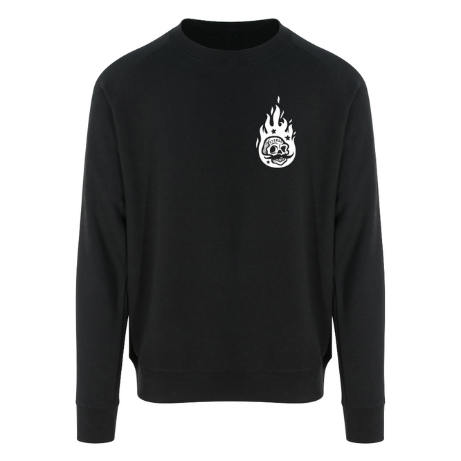 Burning Man Crewneck Sweater Black