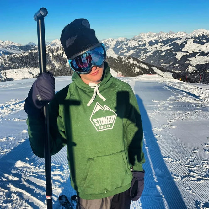 Shred Snowboard Hoodie Green