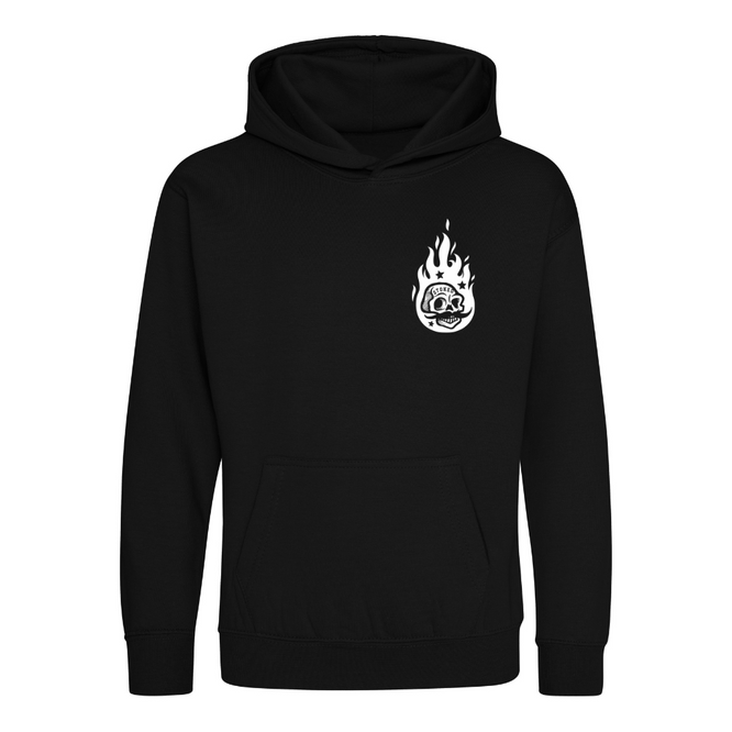 Kids Burning Man Hoodie Black