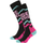 Kids Mitzi Snow Socks Black/Red Clay