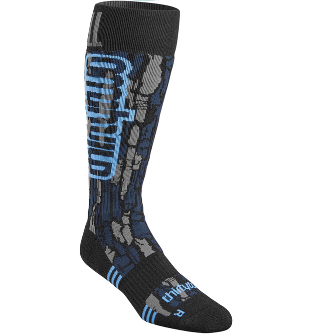 Signature Merino Snowboard Sock Black/ Blue