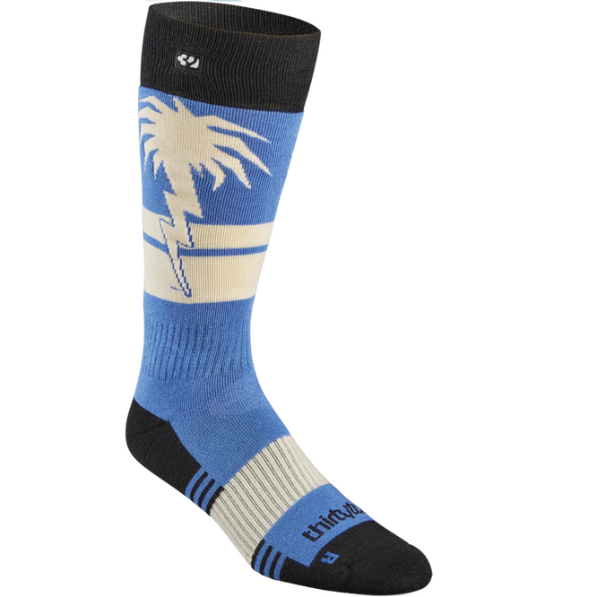 Spring Break Snowboard Sock Blue/ Black