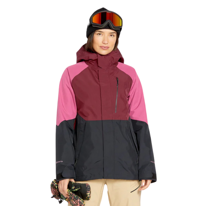 Womens V.Co Aris Insulated Gore-Tex Snowboard Jacket Burgundy