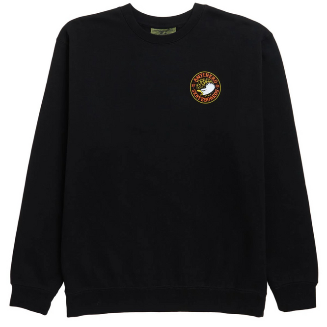 Eagle Round Crewneck Black