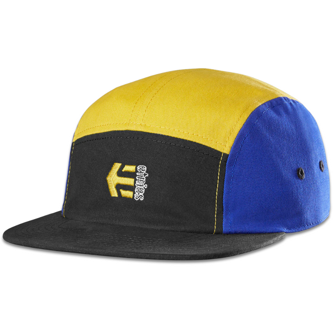 Chapeau de camp noir/jaune/bleu