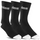 Stencil Icon Sock 3-Pack Noir