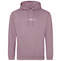 Lightweight Script Hoodie Dusty Purple