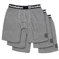 Dynasty Long 3-Pack Boxershorts Heather Anthracite