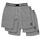 Dynasty Long 3-Pack Boxershorts Heather Grey