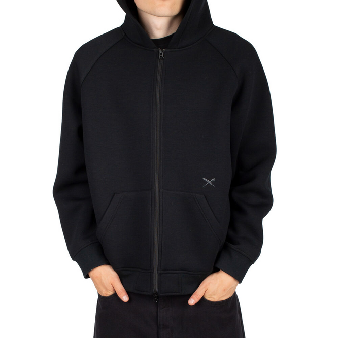 Enzo Zip Hoodie Black