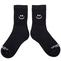 Grin Cat Socks Black