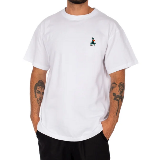 T-Shirt "What the Duck" Blanc