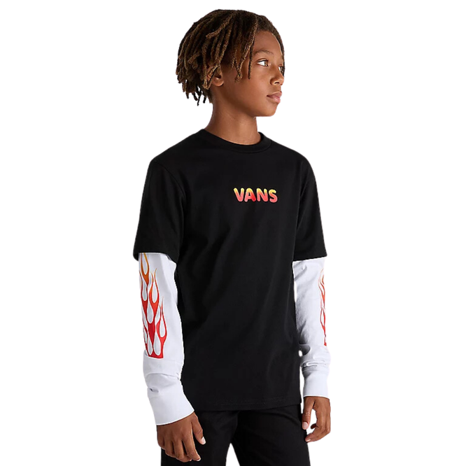 Kids Flame Thrower Twofer T-shirt Noir