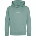 Kids Lightweight Script Hoodie Storm Grey