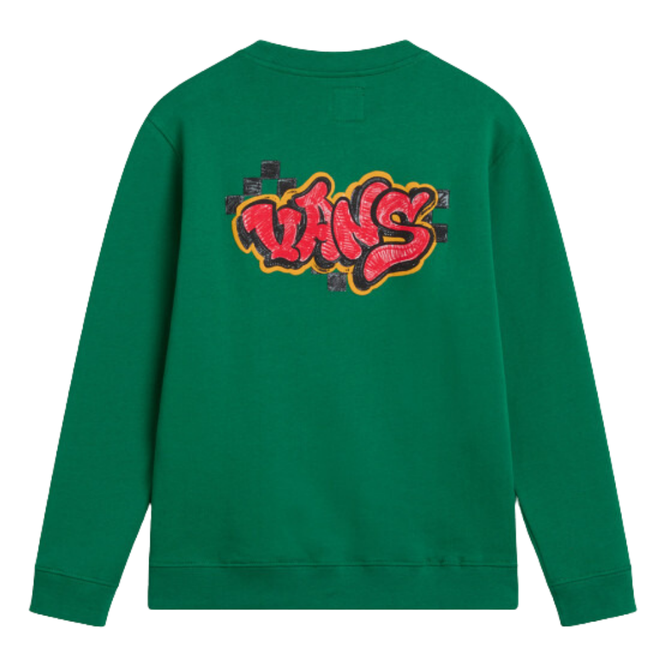 Kids Tagged Crew Sweater Verdant Green