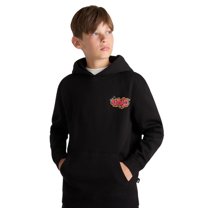 Kids Tagged Hoodie Black