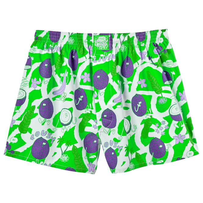 Coconut Boxer Shorts Lime