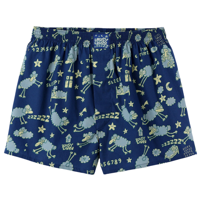 Sheep Boxershorts True Blue