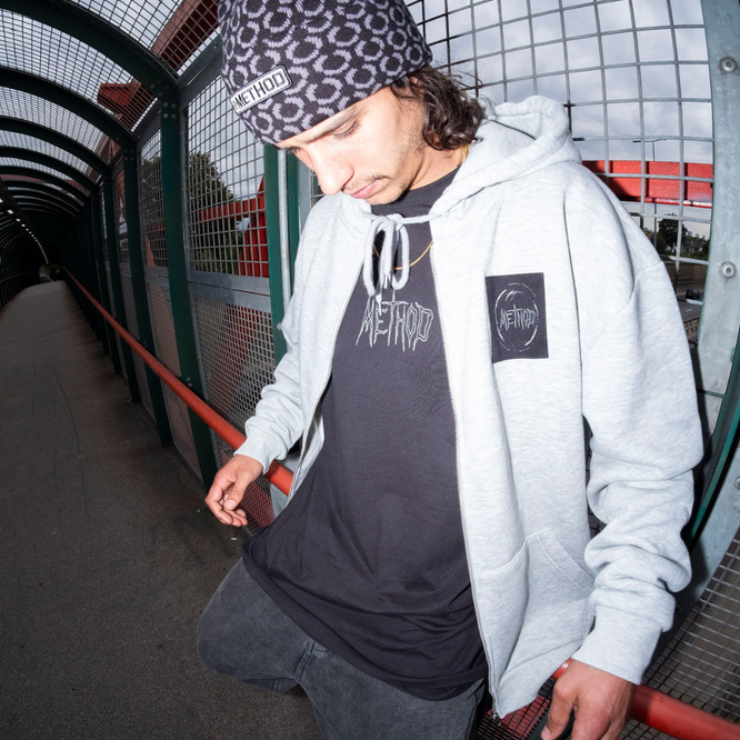 Vortex Zip Hoodie Heather Grey