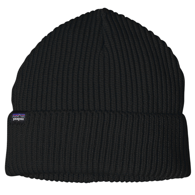 Fishermans Rolled Beanie Black