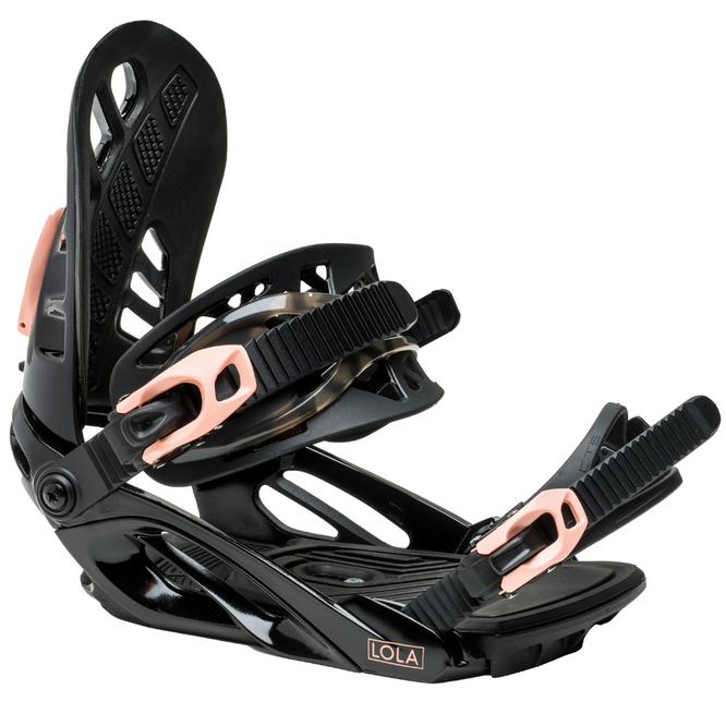 Womens Lola Black 2025 Snowboardbindingen