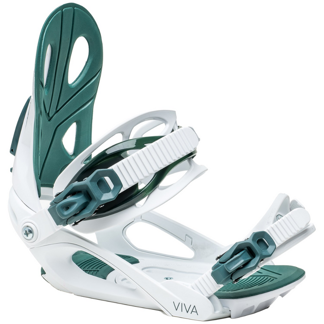 Womens Viva White 2025 Snowboardbindingen