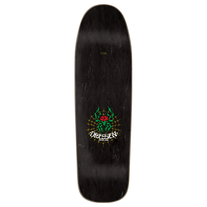 Dressen Rose en forme de croix 9.3" (en anglais) Skateboard Deck