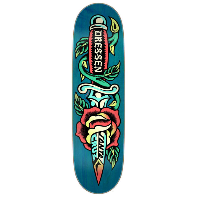 Dressen Rose Dagger Blue 8.7" Skateboard Deck