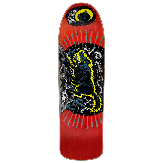 Kendall Wolf Reissue Red 9.25" Skateboard Deck