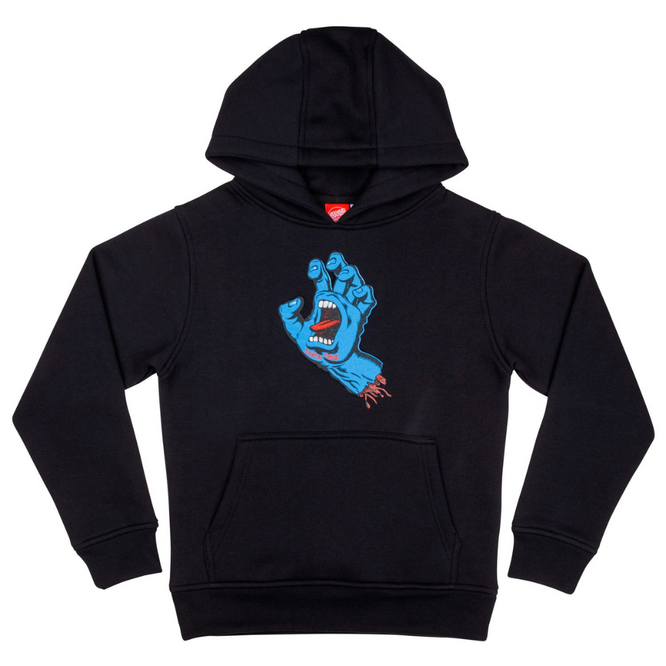 Kids Screaming Hand Hoodie Black