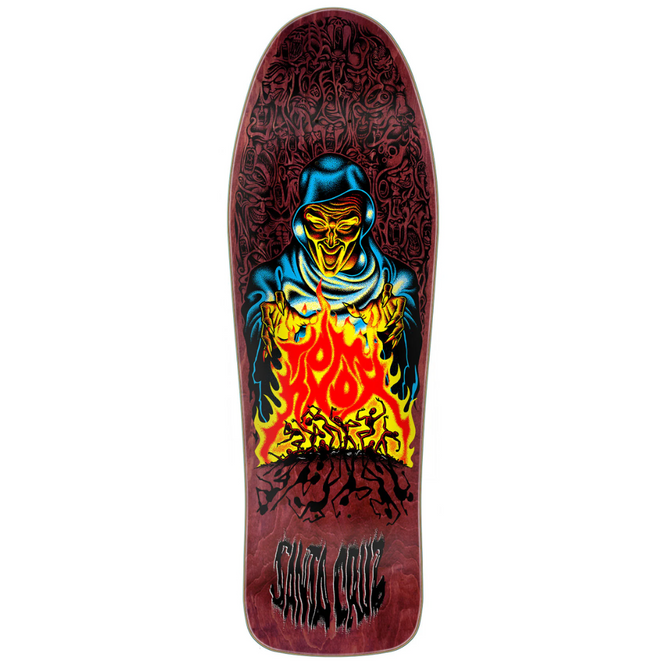 Knox Firepit Reissue Burgundy 10" Skateboard Deck