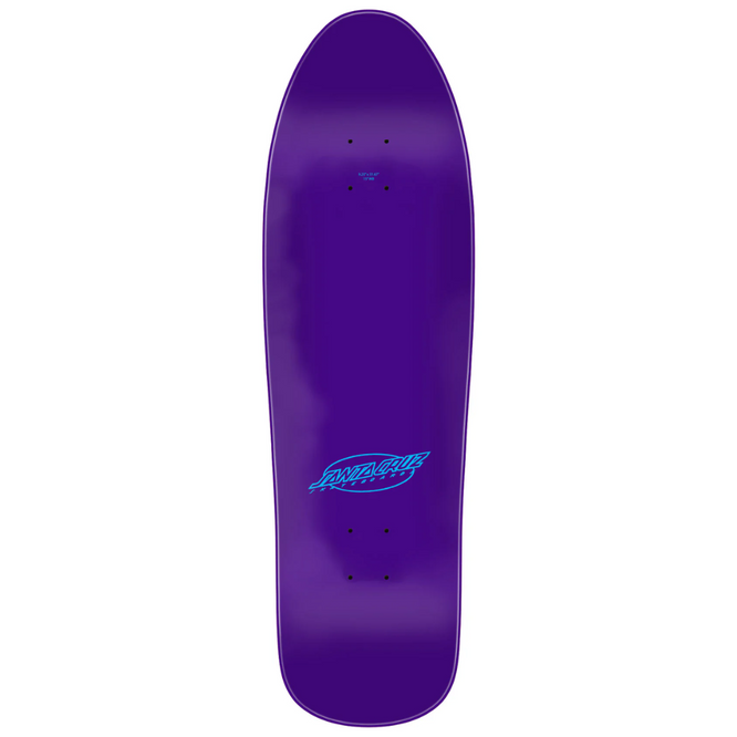 Meek Pinstripe Slasher Shaped Purple 9.2" (rayures) Skateboard Deck