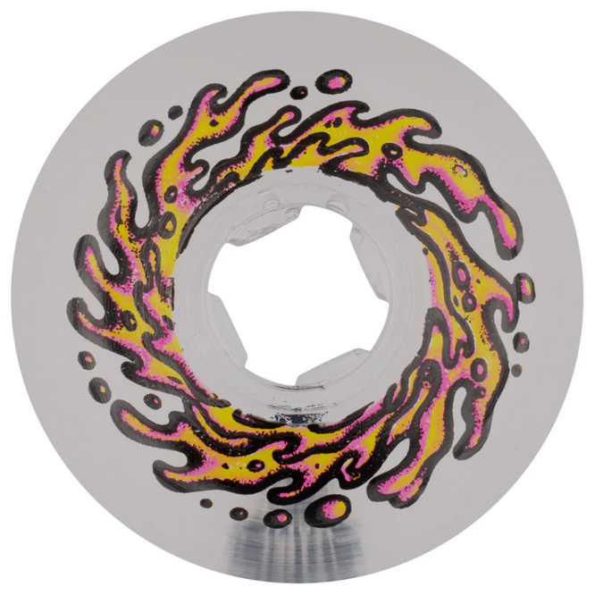 Mirror Vomits Clear Orange 99a 54mm Slime Balls Skateboard Wheels