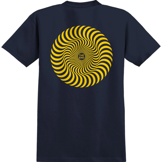 T-shirt Classic Swirl marine/jaune