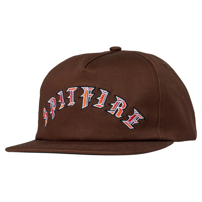 Old E Arch Snapback Brown Cap