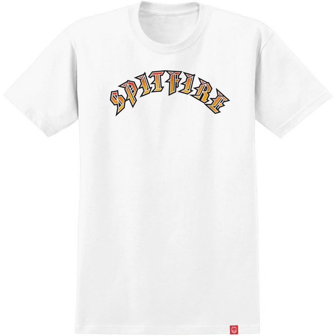 Old E Fade Fill White/Red/Gold T-Shirt