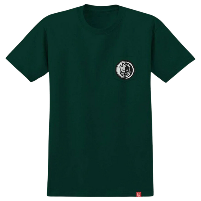 Pocket Yin Yang T-Shirt Forest Green/Black