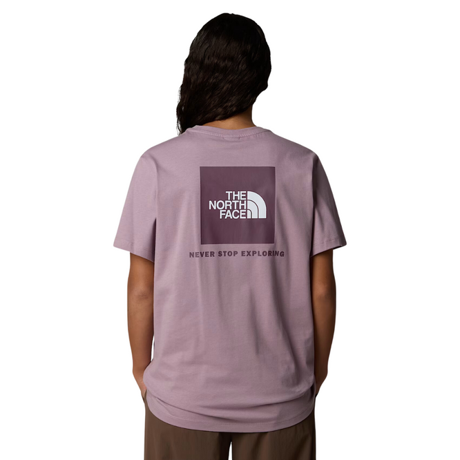 Womens Relaxed Redbox T-Shirt Purple Chalk/Midnight Mauve