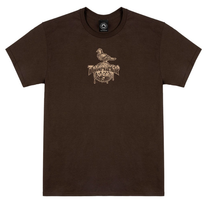 Thrasher x Antihero Cover The Earth T-shirt Dark Chocolate