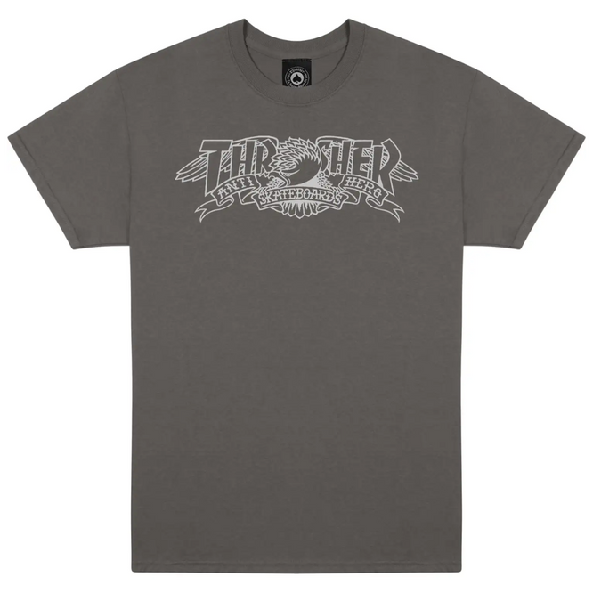 Thrasher x T-shirt Antihero Mag Banner Charcoal