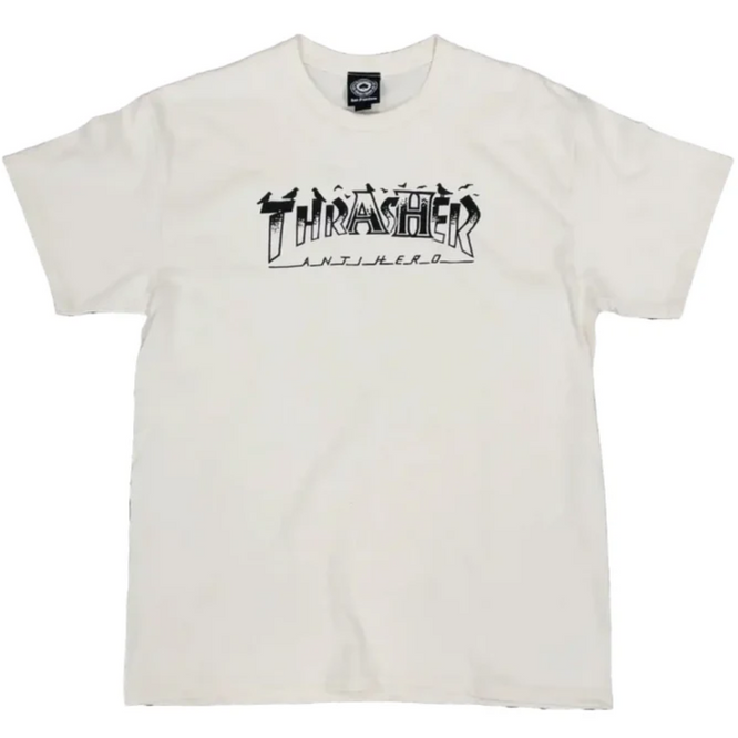 Thrasher x T-shirt Antihero Pigeon Mag Naturel