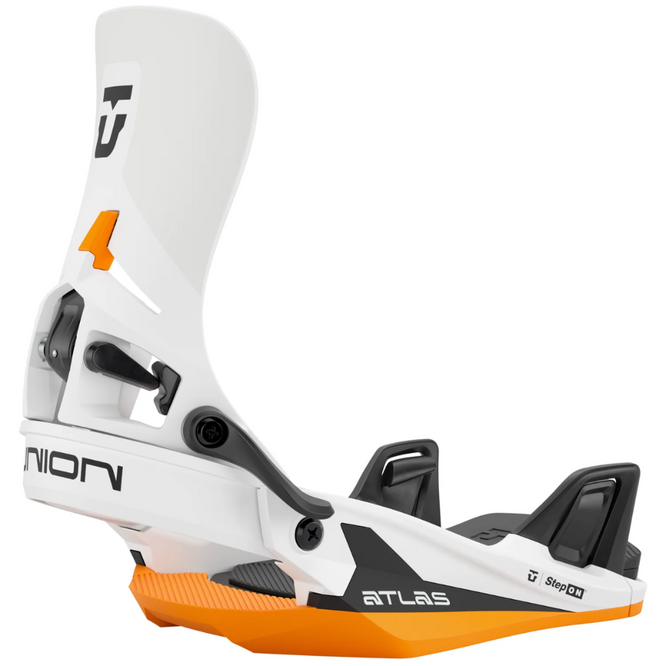 Atlas Step-On White/Orange 2025 Snowboardbindingen