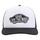 Kids Classic Patch Curved Bill Trucker Cap Noir/Blanc