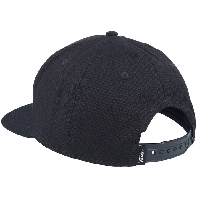 Off The Wall Patch Snapback Cap Black